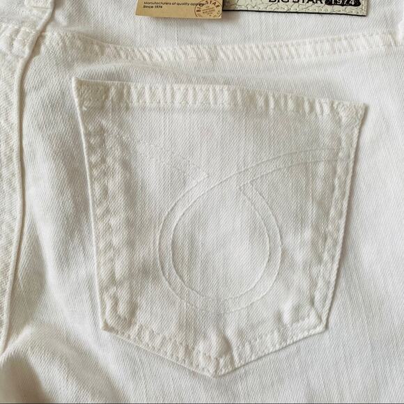 Big Star | Alex Short Mid Rise White Jean Shorts NWT - Picture 2 of 8